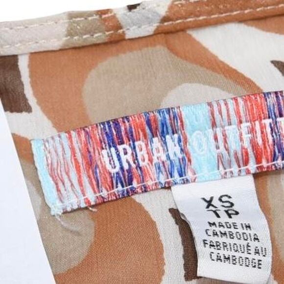 Urban Outfitters Women's Brown and Tan Blouse Retro 70s Glam - Picture 5 of 5